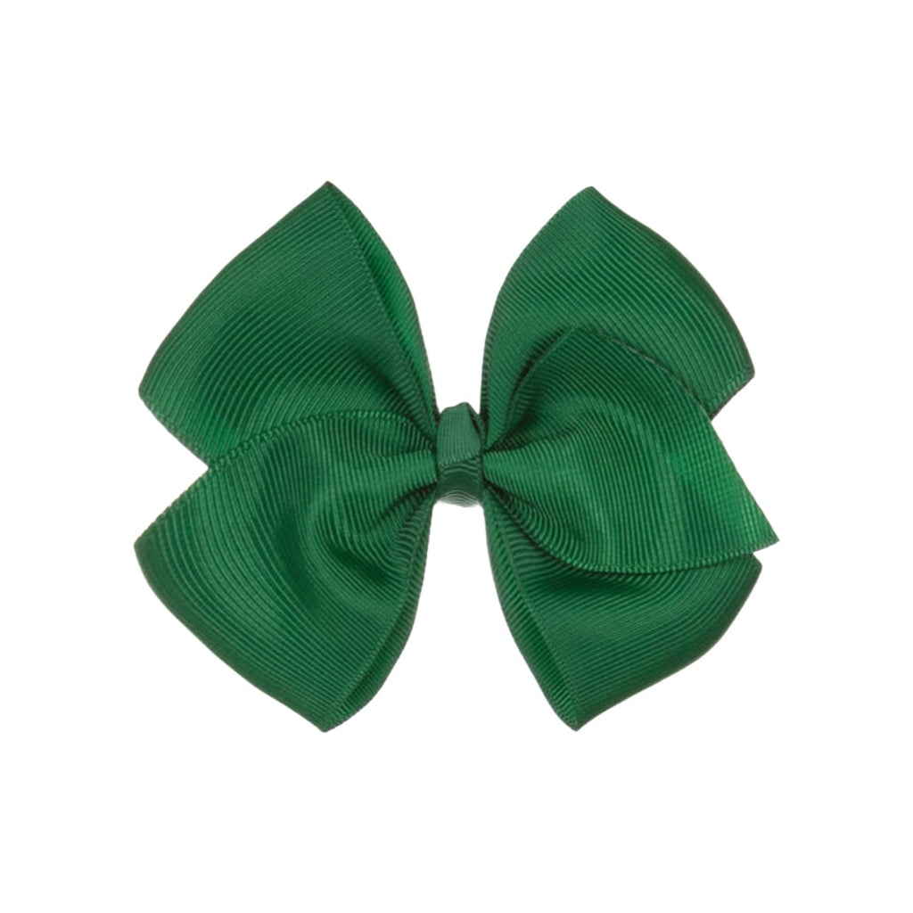 Dark Green Grosgrain Hair Bow Hair Clip (10cm)